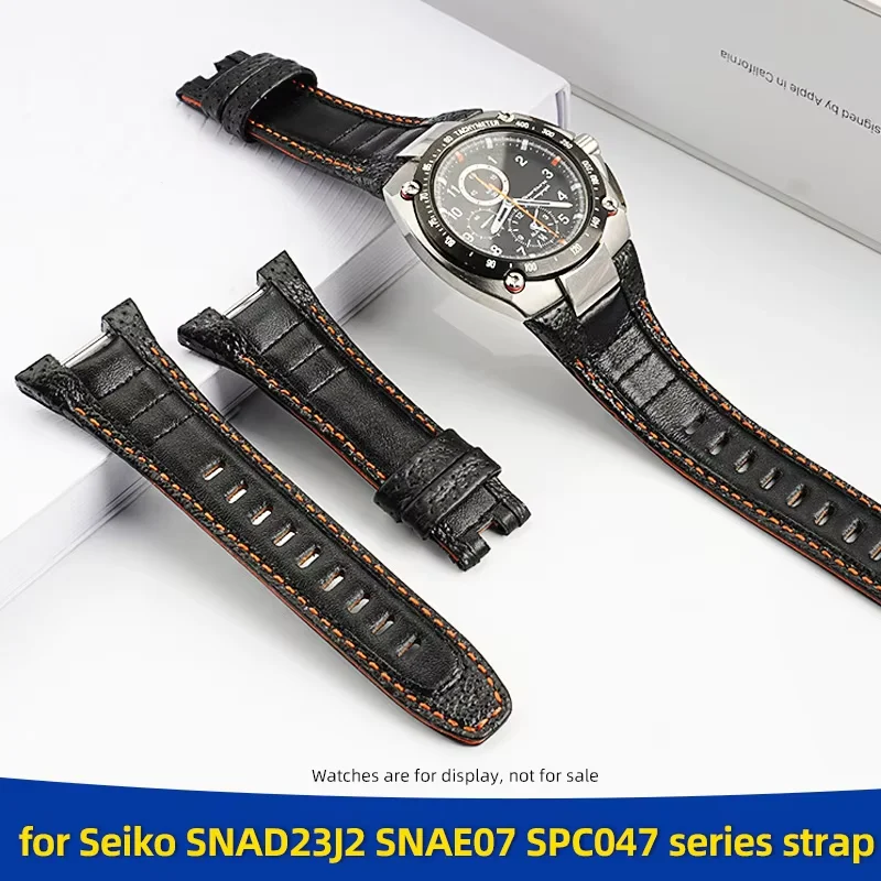 For Seiko Sportura SNAD23J2 SNAE07 SPC047 Cowhide Notched Watchband genuine leather Watch chain Wristband Bracelet Accessories
For Seiko Sportura SNAD23J2 SNAE07 SPC047 Cowhide Notched Watchband genuine leather Watch chain Wristband Bracelet Accessories