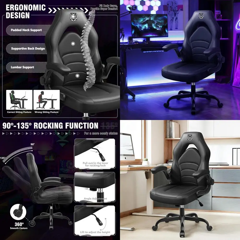 Эргономичное офисное кресло с высокой спинкой, кожаное, поворотное, с мягкими колесиками и регулируемой поясничной опорой, черное
Эргономичное офисное кресло с высокой спинкой, кожаное, поворотное, с мягкими колесиками и регулируемой поясничной опорой, черное