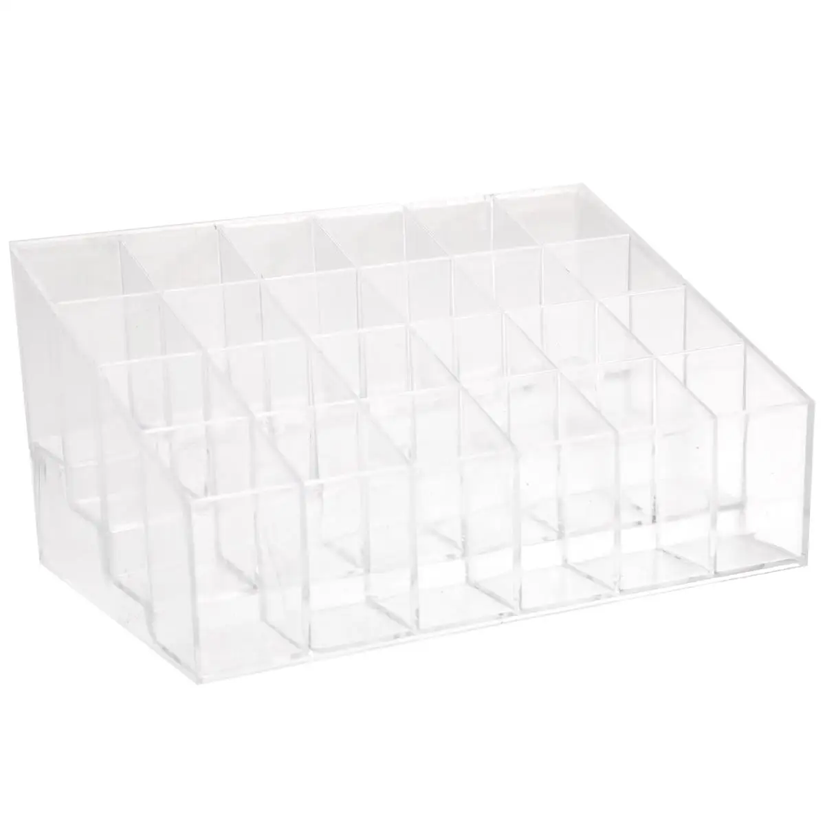 24 -Slot Lipstick Stand Dustproof Organizer Cosmetics Display Shelf Acrylic Lipsticks Holder Clear Storage
24 -Slot Lipstick Stand Dustproof Organizer Cosmetics Display Shelf Acrylic Lipsticks Holder Clear Storage