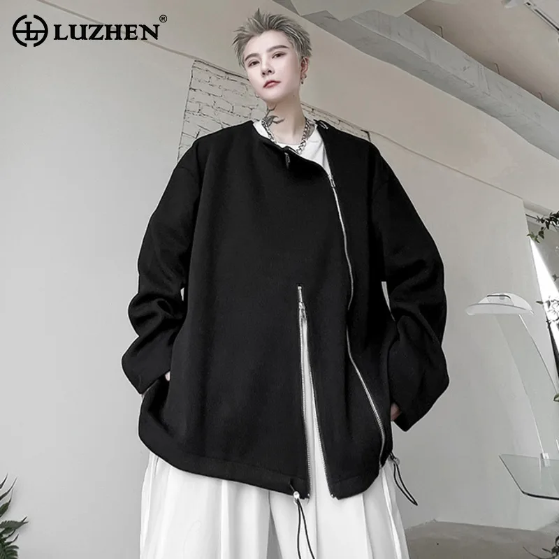 LUZHEN Мужская толстовка на молнии с красивым дизайном 2025, новые стильные свободные уличные модные корейские топы с длинными рукавами LZ8830
LUZHEN Мужская толстовка на молнии с красивым дизайном 2025, новые стильные свободные уличные модные корейские топы с длинными рукавами LZ8830