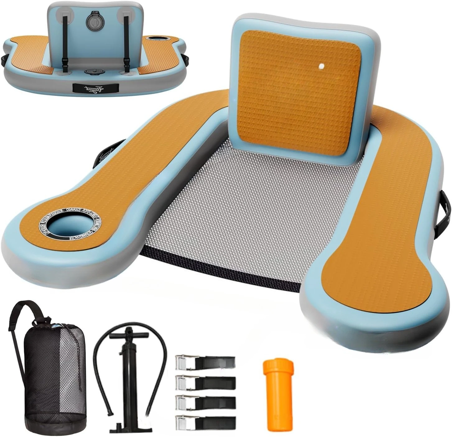 Inflatable Pool Floats Adult | 20°-80°Adjustable Backrest | Built-in Cup Holder,12mm EVA Soft Foam, Mesh Seat Surface
Inflatable Pool Floats Adult | 20°-80°Adjustable Backrest | Built-in Cup Holder,12mm EVA Soft Foam, Mesh Seat Surface