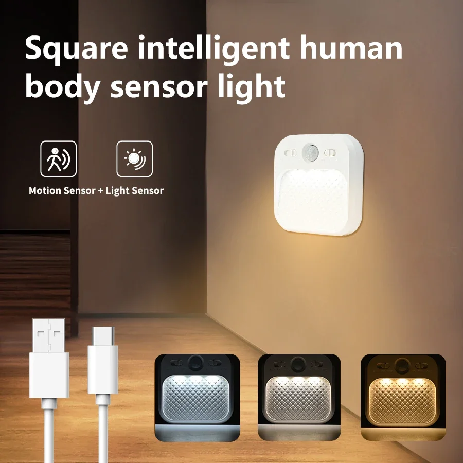 1-4 шт. перезаряжаемый светодиодный ночник с датчиком движения, светильники для спальни, лестницы, прихожей, кухни, бесступенчатое затемнение, ночные огни
1-4 шт. перезаряжаемый светодиодный ночник с датчиком движения, светильники для спальни, лестницы, прихожей, кухни, бесступенчатое затемнение, ночные огни