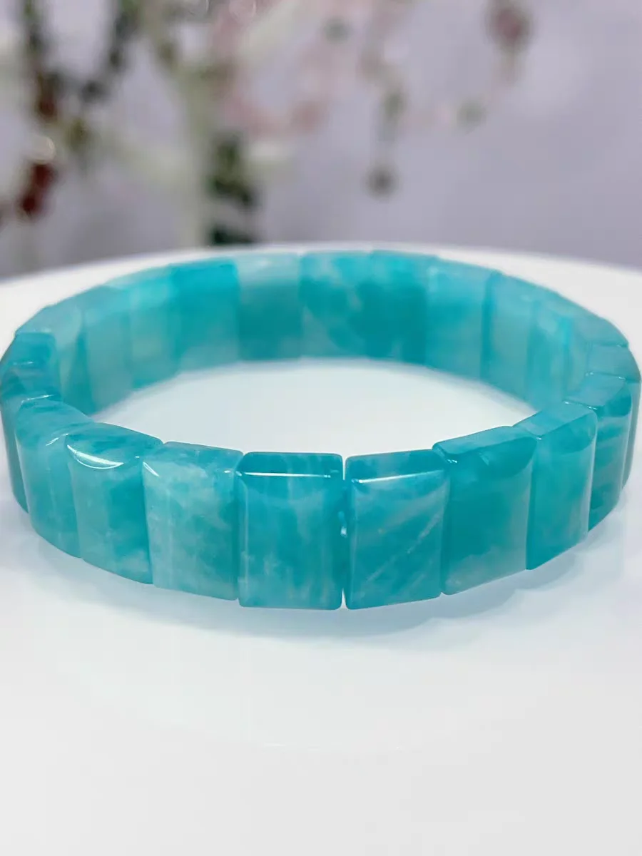 Natural Green Amazonite Beads Bracelet Mozambique 12x8mm Stretch Green Amazonite Rectangle Beads Bracelet Jewelry AAAA
Natural Green Amazonite Beads Bracelet Mozambique 12x8mm Stretch Green Amazonite Rectangle Beads Bracelet Jewelry AAAA