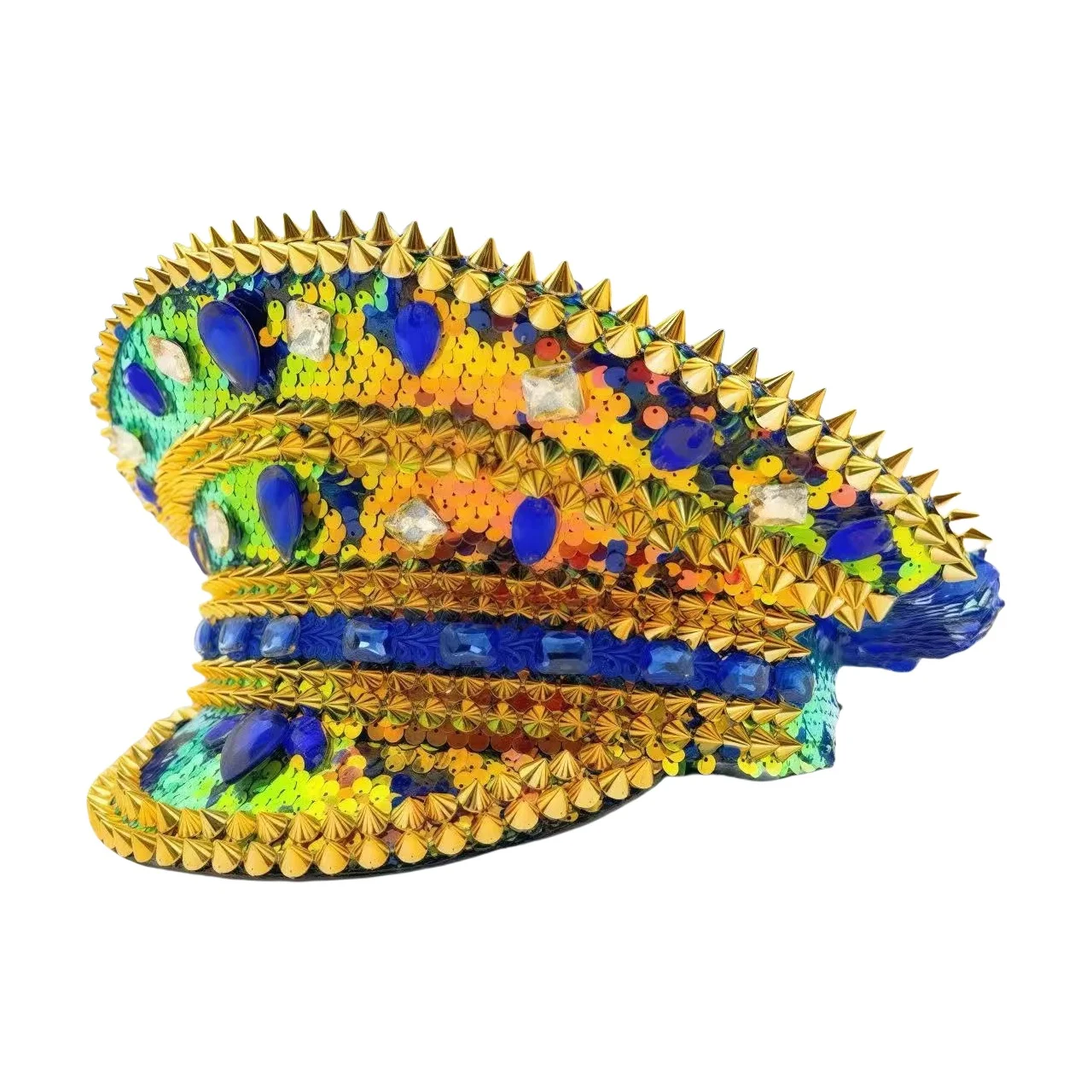 HongLuan Steampunk Captain Hat Rhinestone for Burningman Festival Woman, Vintage Military Assessories & Military Cap for Man
HongLuan Steampunk Captain Hat Rhinestone for Burningman Festival Woman, Vintage Military Assessories & Military Cap for Man