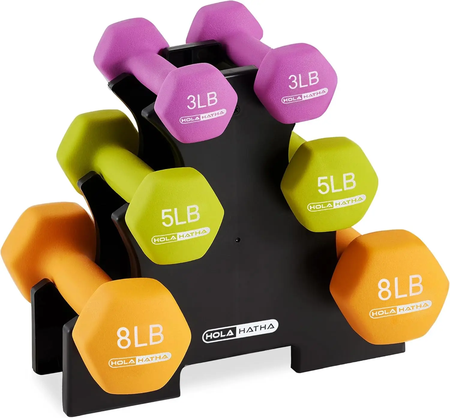 Pastel Hexagonal Dumbbell Set with Storage Rack: 2-10 lbs for Home Fitness, Strength Training & Toning
Pastel Hexagonal Dumbbell Set with Storage Rack: 2-10 lbs for Home Fitness, Strength Training & Toning