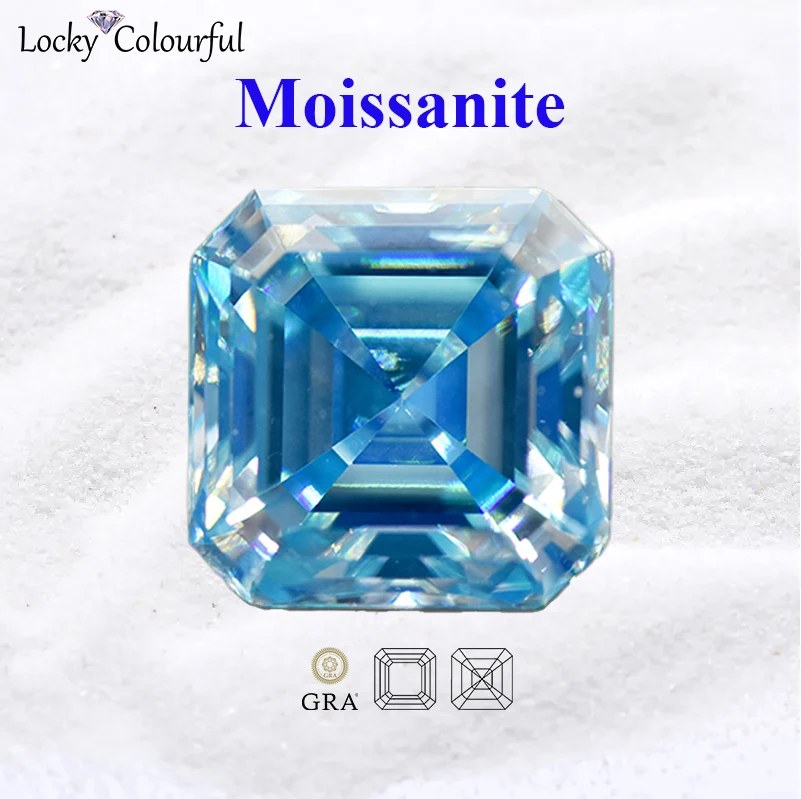Moissanite Asscher Shape Aquamarine Top Quality for Charms DIY Jewelry Making Necklace Earrings Materials with GRA Certificate
Moissanite Asscher Shape Aquamarine Top Quality for Charms DIY Jewelry Making Necklace Earrings Materials with GRA Certificate