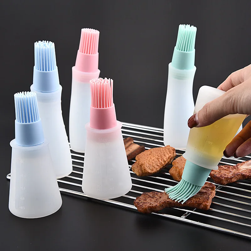 1 Pcs Kitchen Accessories Silicone BBQ Oil Brush Grill Tools with Scale Oil Bottle Brush Baking Pancake Gadgets Dispenser
1 Pcs Kitchen Accessories Silicone BBQ Oil Brush Grill Tools with Scale Oil Bottle Brush Baking Pancake Gadgets Dispenser