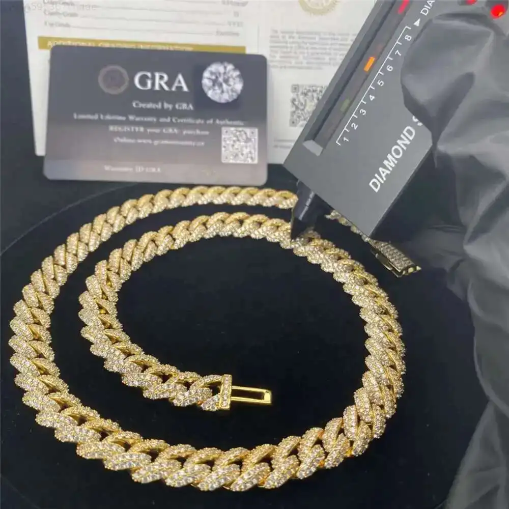 Diamond Box Clasp 10mm Pass Diamond Tester Iced Out Hip Hop Moissanite Jewelry Cuban Chain 18k Gold Plated Miami Cuban Necklace
Diamond Box Clasp 10mm Pass Diamond Tester Iced Out Hip Hop Moissanite Jewelry Cuban Chain 18k Gold Plated Miami Cuban Necklace