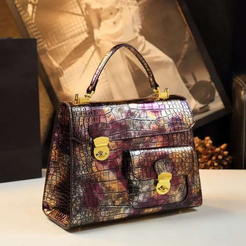 Designer Brand Genuine Leather Gradient Crocodile Pattern Messenger Bag 2025 New Original Handbags for Women
Designer Brand Genuine Leather Gradient Crocodile Pattern Messenger Bag 2025 New Original Handbags for Women