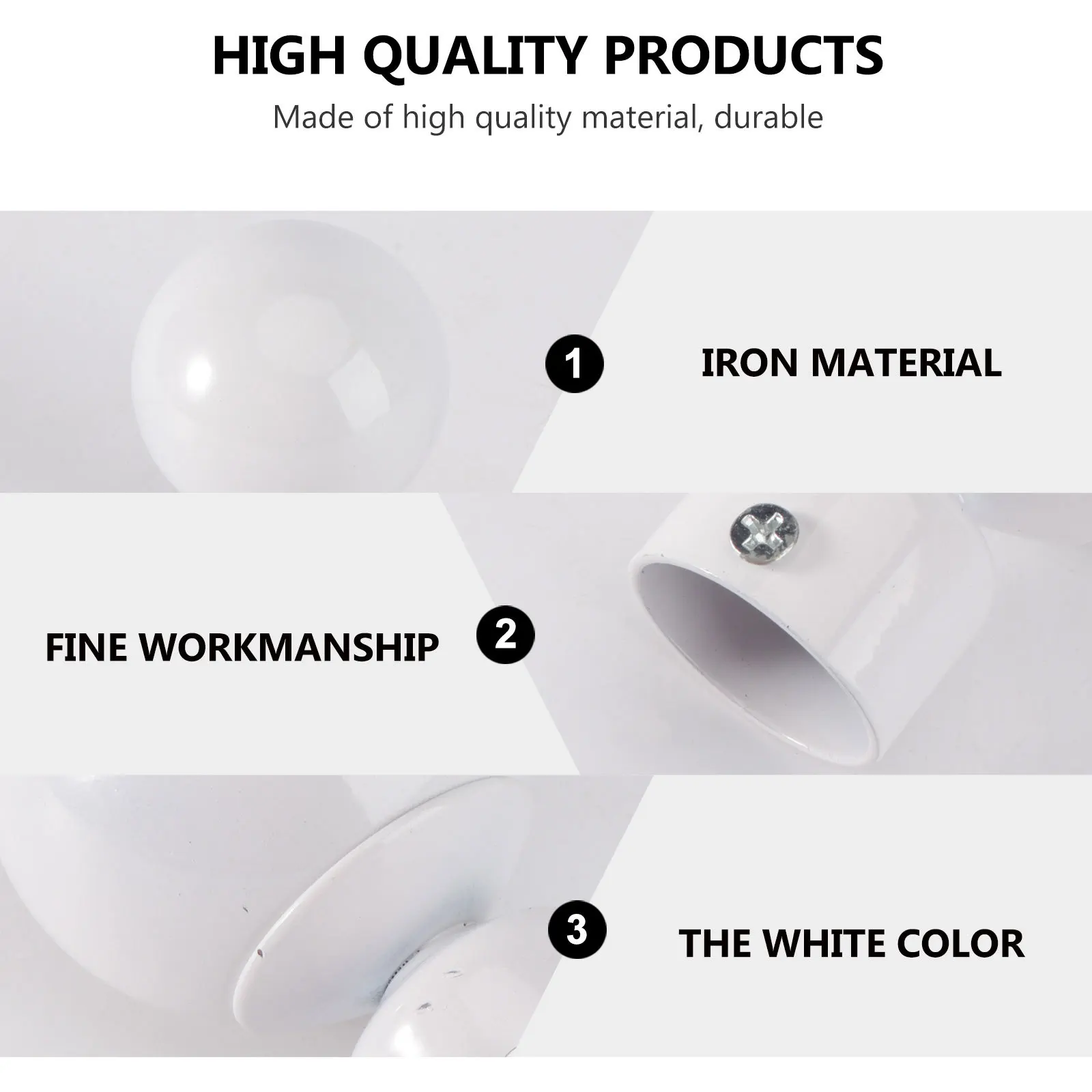 2Pcs Curtain Rod End High Grade Decorative Final Caps Elegant Home Decor for Living Room Bedroom Dining Room Curtain Accessories
2Pcs Curtain Rod End High Grade Decorative Final Caps Elegant Home Decor for Living Room Bedroom Dining Room Curtain Accessories