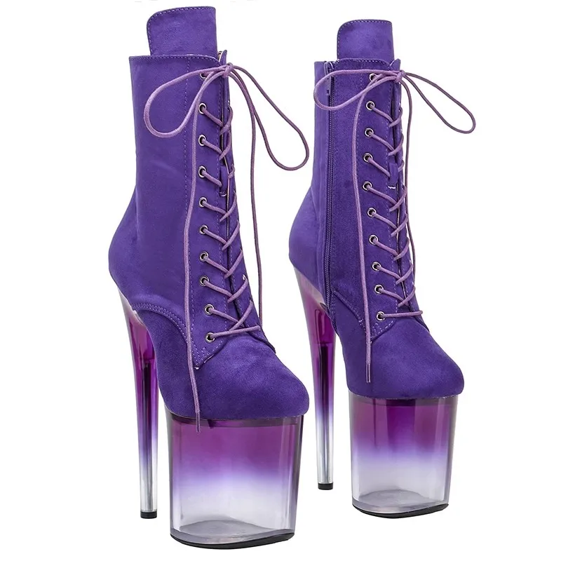 Lace Up Sexy Model Shows Suede Upper 20CM/8Inch Women's Platform Party High Heels Shoes Pole Dance Boots 356
Lace Up Sexy Model Shows Suede Upper 20CM/8Inch Women's Platform Party High Heels Shoes Pole Dance Boots 356
