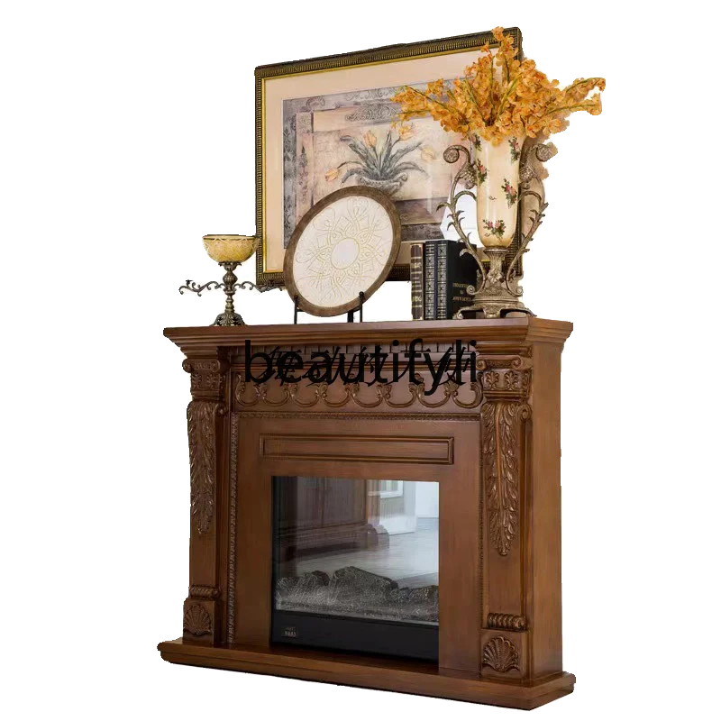 Solid wood fireplace modern simple fireplace cabinet retro art living room decorative cabinet
Solid wood fireplace modern simple fireplace cabinet retro art living room decorative cabinet