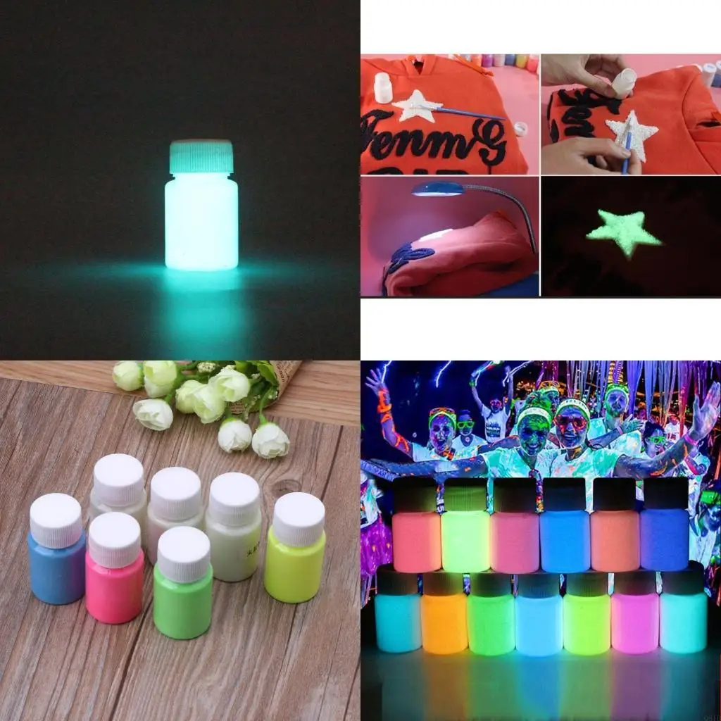 8 Colors Luminous Pigment Paint Luminous Paint Non-toxic and Skin-safe and Long-lasting Suitable for Epoxy Paint
8 Colors Luminous Pigment Paint Luminous Paint Non-toxic and Skin-safe and Long-lasting Suitable for Epoxy Paint