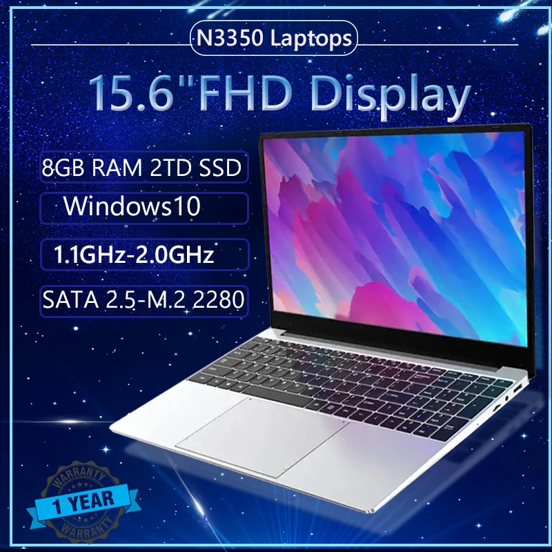 15.6Inch Laptops 8GB RAM 2.4Ghz 2TB SSD Windows 10/11 Notebook With Camera Student Office Gaming Laptop PC BT4.0 WiFi
15.6Inch Laptops 8GB RAM 2.4Ghz 2TB SSD Windows 10/11 Notebook With Camera Student Office Gaming Laptop PC BT4.0 WiFi