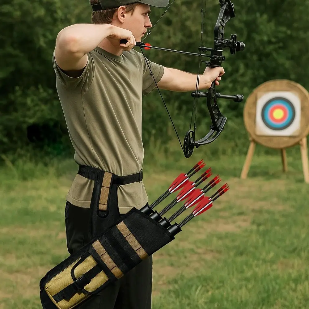 Adjustable Strap Archery Quiver Single Shoulder Round Tube Arrow Tube Open-Top Oxford Cloth Arrow Holder Bag
Adjustable Strap Archery Quiver Single Shoulder Round Tube Arrow Tube Open-Top Oxford Cloth Arrow Holder Bag