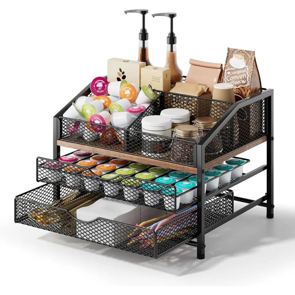 Настольный органайзер для кофе с модульными контейнерами для стручков, сиропов, чашек, мешалок, чая и K-Cups
Настольный органайзер для кофе с модульными контейнерами для стручков, сиропов, чашек, мешалок, чая и K-Cups