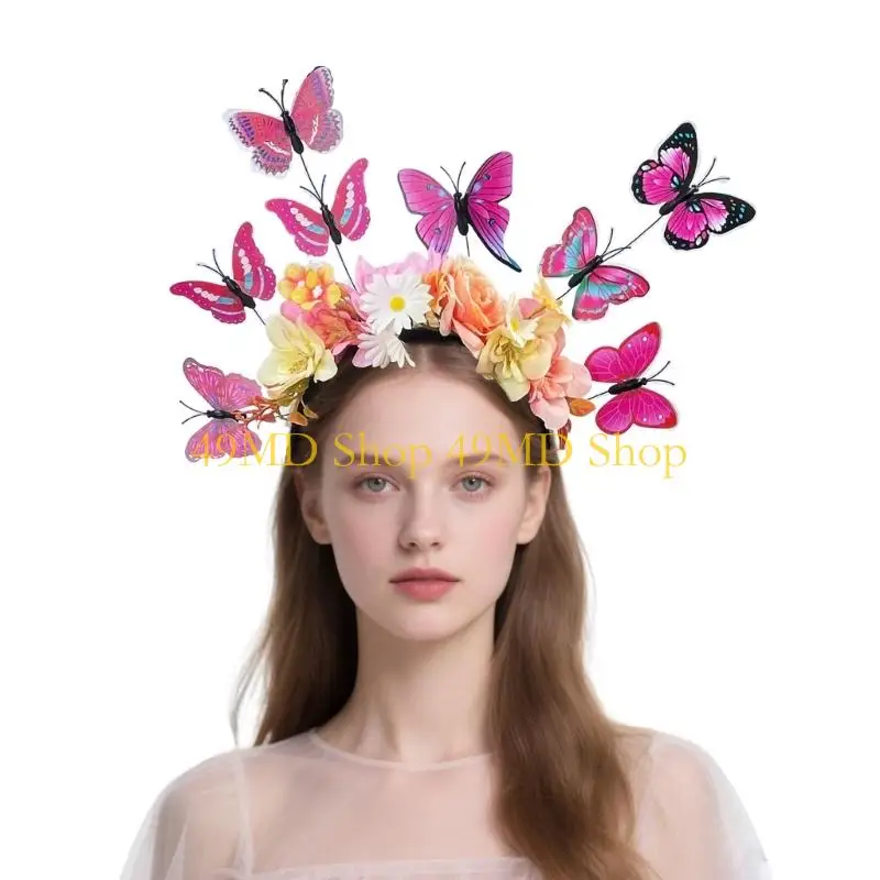 49MD Realistic Moveable Butterfly Flower Headbands With Flexible Positionable Wire For Women Wedding and Special Occasion
49MD Realistic Moveable Butterfly Flower Headbands With Flexible Positionable Wire For Women Wedding and Special Occasion
