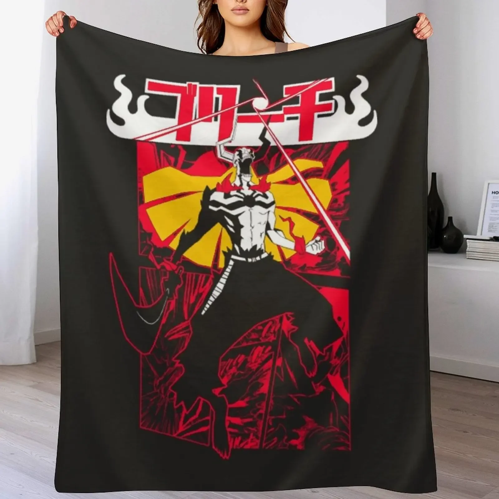 Bleach T-ShirtVasto Lorde Ichigo Throw Blanket Thin Blankets For Baby For Decorative Sofa Bed Blankets 
Bleach T-ShirtVasto Lorde Ichigo Throw Blanket Thin Blankets For Baby For Decorative Sofa Bed Blankets