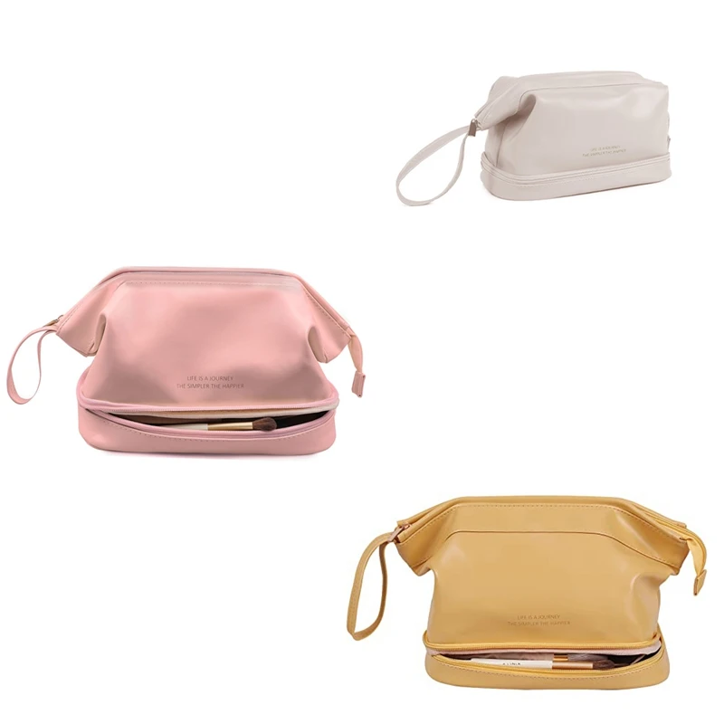 Large Makeup Bag,Double Layer Cosmetic Bag,Travel Makeup Bag,Leather Makeup Bag, Cosmetic Travel Bags
Large Makeup Bag,Double Layer Cosmetic Bag,Travel Makeup Bag,Leather Makeup Bag, Cosmetic Travel Bags