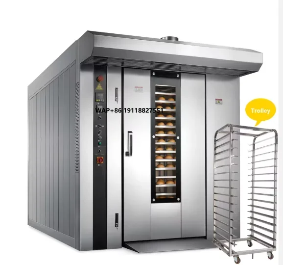 16/32/64 Tray Commercial Electric Rotary Rack Oven New Industrial Steam Bakery Machine Corn Material Touch Control High
16/32/64 Tray Commercial Electric Rotary Rack Oven New Industrial Steam Bakery Machine Corn Material Touch Control High