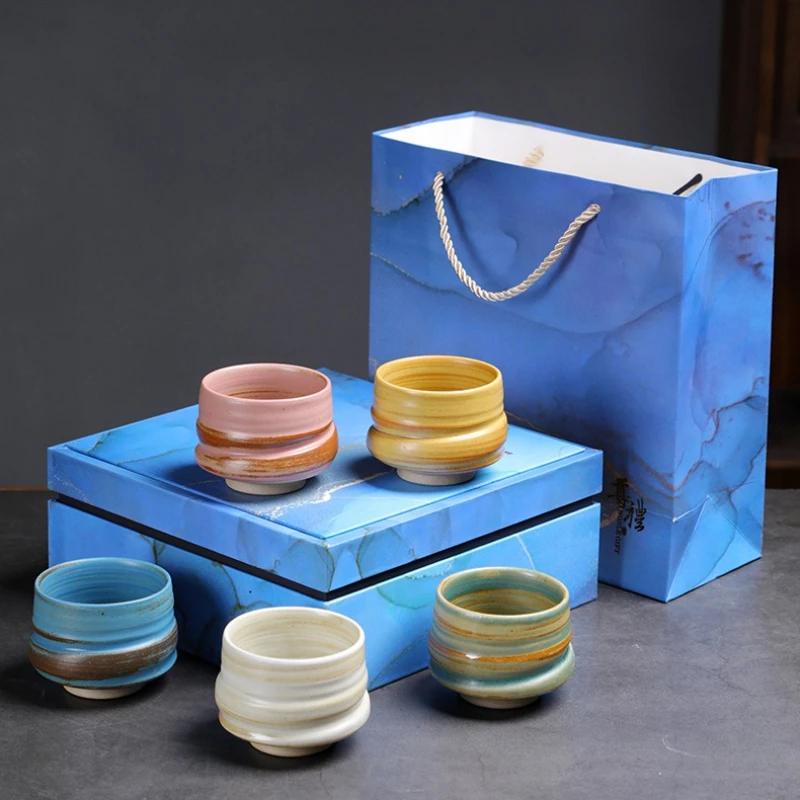Набор чайных чашек с грубой керамикой, керамический чайный сервиз кунг-фу, ретро кофейная чашка ручной работы, украшение, товары для дома, подарок
Набор чайных чашек с грубой керамикой, керамический чайный сервиз кунг-фу, ретро кофейная чашка ручной работы, украшение, товары для дома, подарок