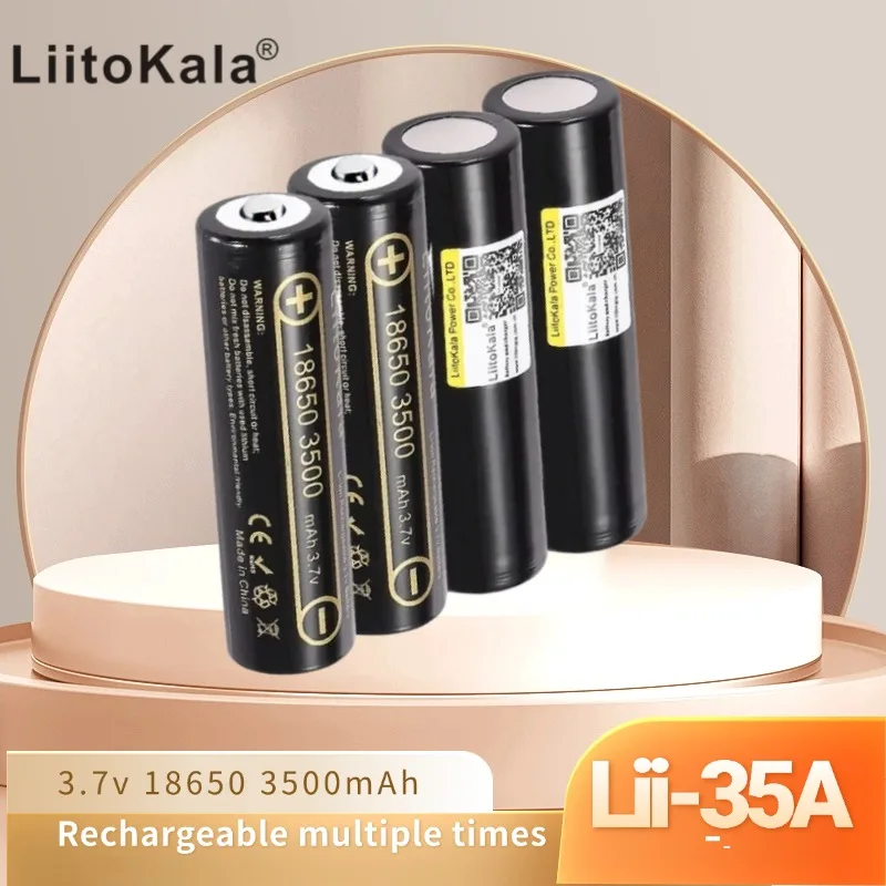 LiitoKala Lii-35A Аккумуляторная батарея 18650 Фонарик Налобный фонарь 3,7 В 3500 мАч Разрядка
LiitoKala Lii-35A Аккумуляторная батарея 18650 Фонарик Налобный фонарь 3,7 В 3500 мАч Разрядка