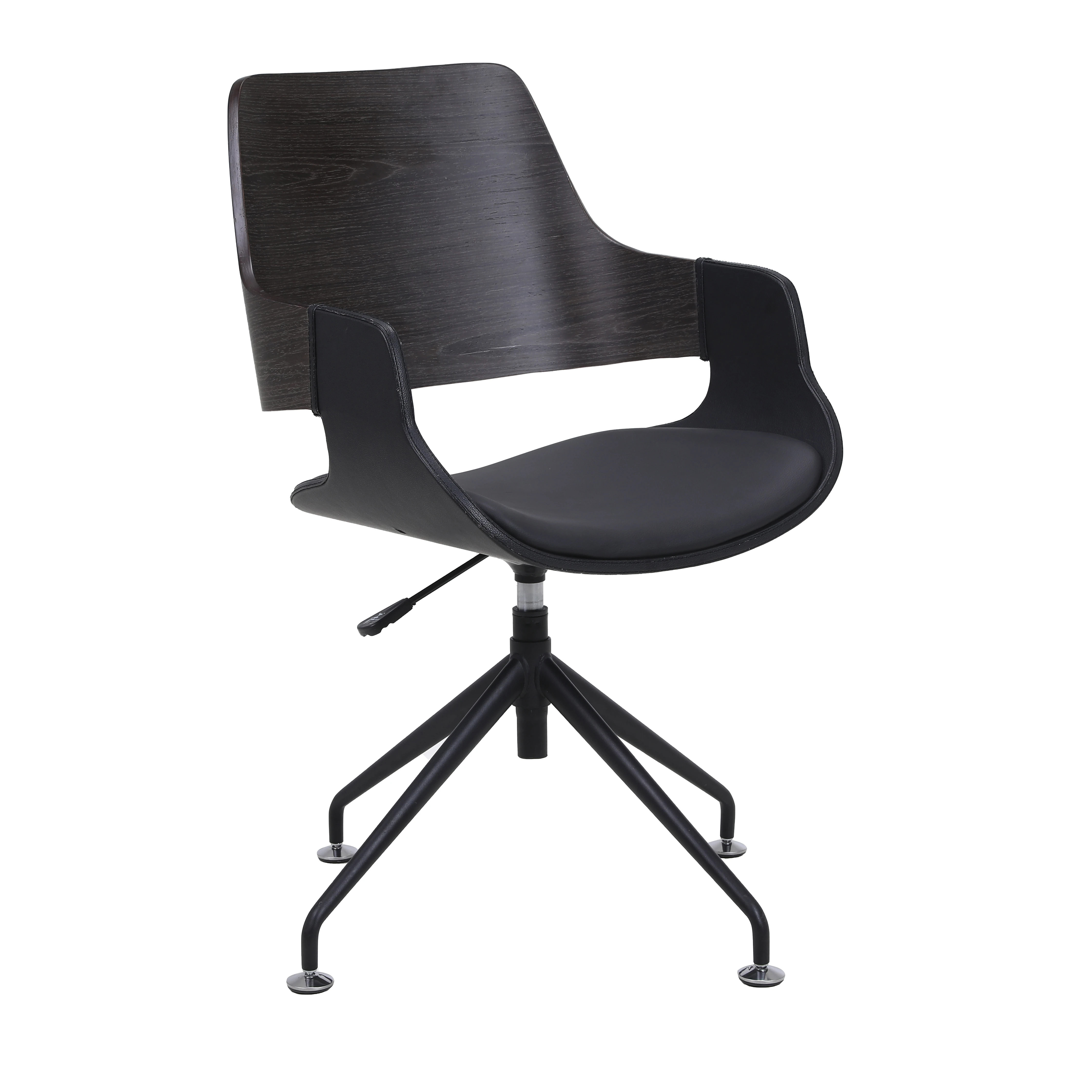 July005 Simple Black Apricot Veneer Swivel Executive Chair Plywood Office Chair
July005 Simple Black Apricot Veneer Swivel Executive Chair Plywood Office Chair