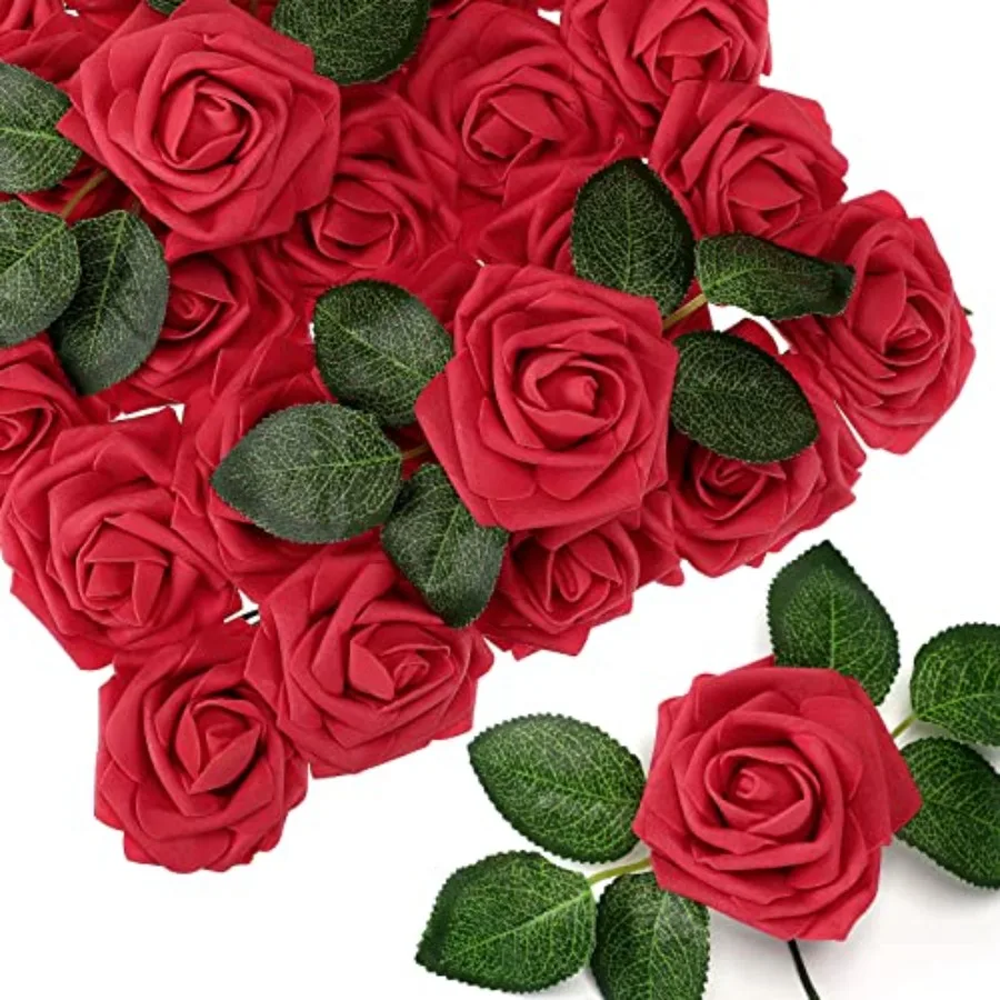 150 Pieces Artificial Roses Flowers Bulk Fake Roses with Long Stem Faux Bridal Flower Bouquets for DIY Wedding Centerpiece Arra
150 Pieces Artificial Roses Flowers Bulk Fake Roses with Long Stem Faux Bridal Flower Bouquets for DIY Wedding Centerpiece Arra