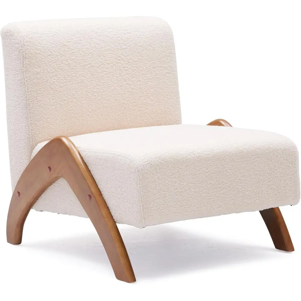 Oversized Accent Chair, upholstered armlCentury ern Living Room Chair with Wooden Legs or Bedroom/Oice/Cae, Sherpa Beige
Oversized Accent Chair, upholstered armlCentury ern Living Room Chair with Wooden Legs or Bedroom/Oice/Cae, Sherpa Beige