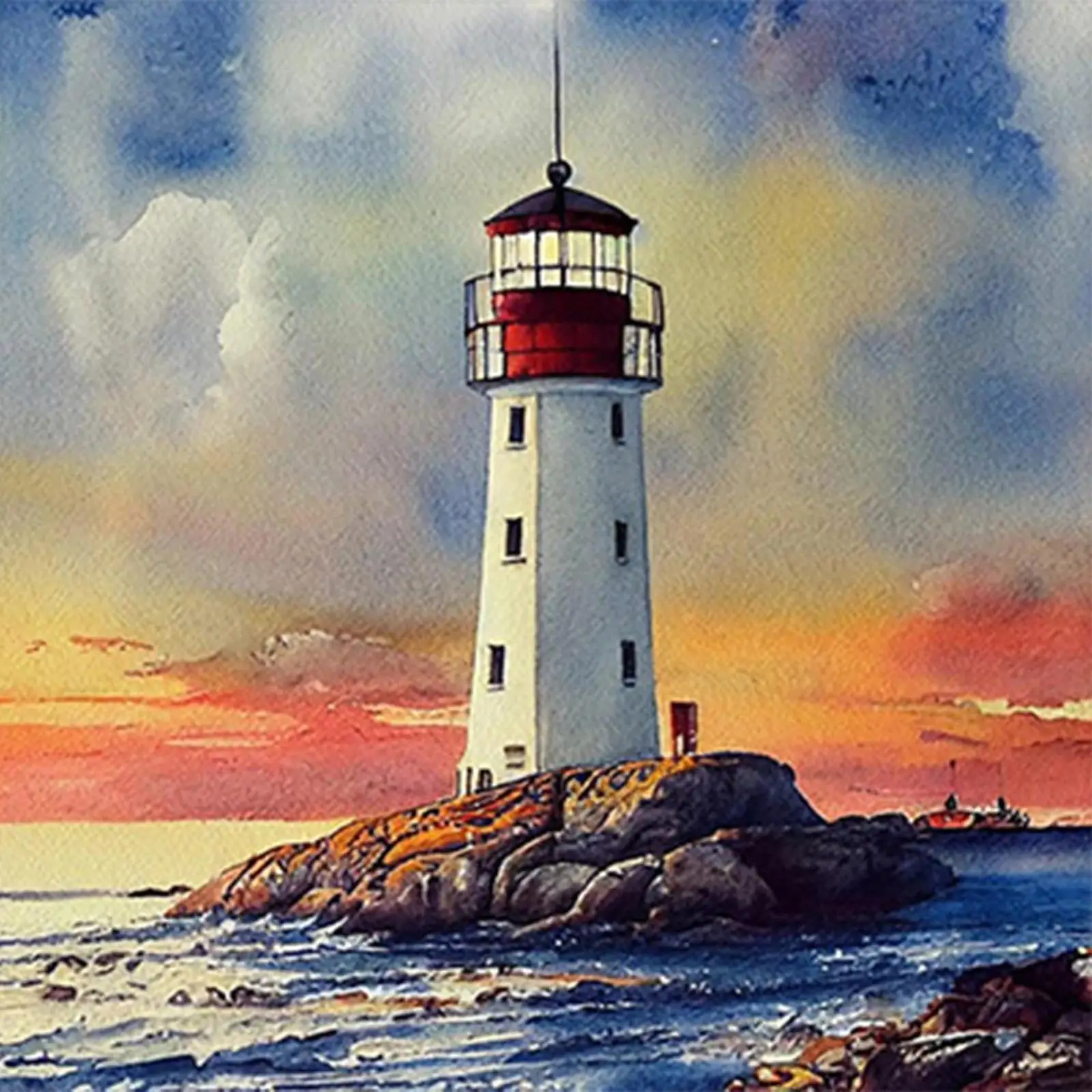 5D DIY Full Round Drill Diamond Painting Lighthouse Home Decoration Art Craft
5D DIY Full Round Drill Diamond Painting Lighthouse Home Decoration Art Craft
