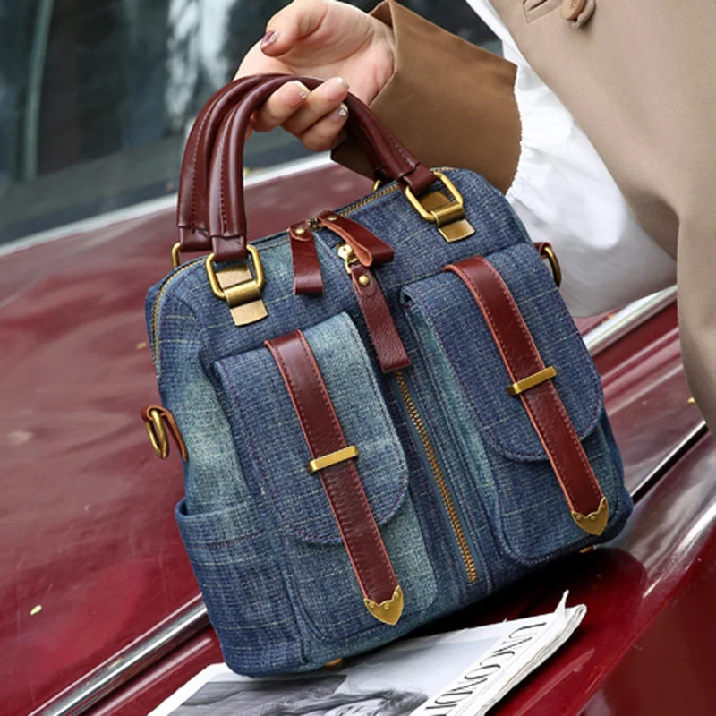 2025 Autumn Winter Rashion Retro multifunctional Denim Bag Single shoulder c rossbody women's Handbag Mini backpack bag,
2025 Autumn Winter Rashion Retro multifunctional Denim Bag Single shoulder c rossbody women's Handbag Mini backpack bag,