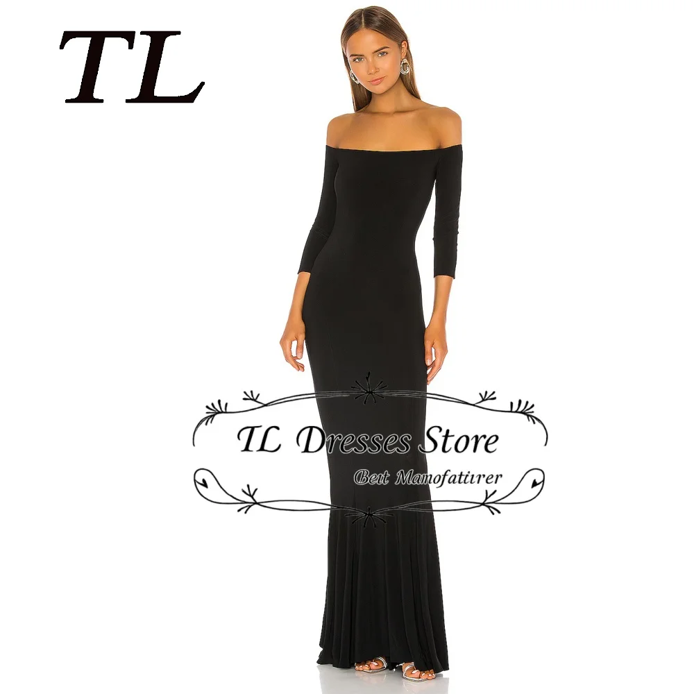 TL Evening Dresses Elegant Formal Occasion Off The Shoulder Black Prom Gowns Jersey Floor-Length Prom Dresses Customized 2026
TL Evening Dresses Elegant Formal Occasion Off The Shoulder Black Prom Gowns Jersey Floor-Length Prom Dresses Customized 2026