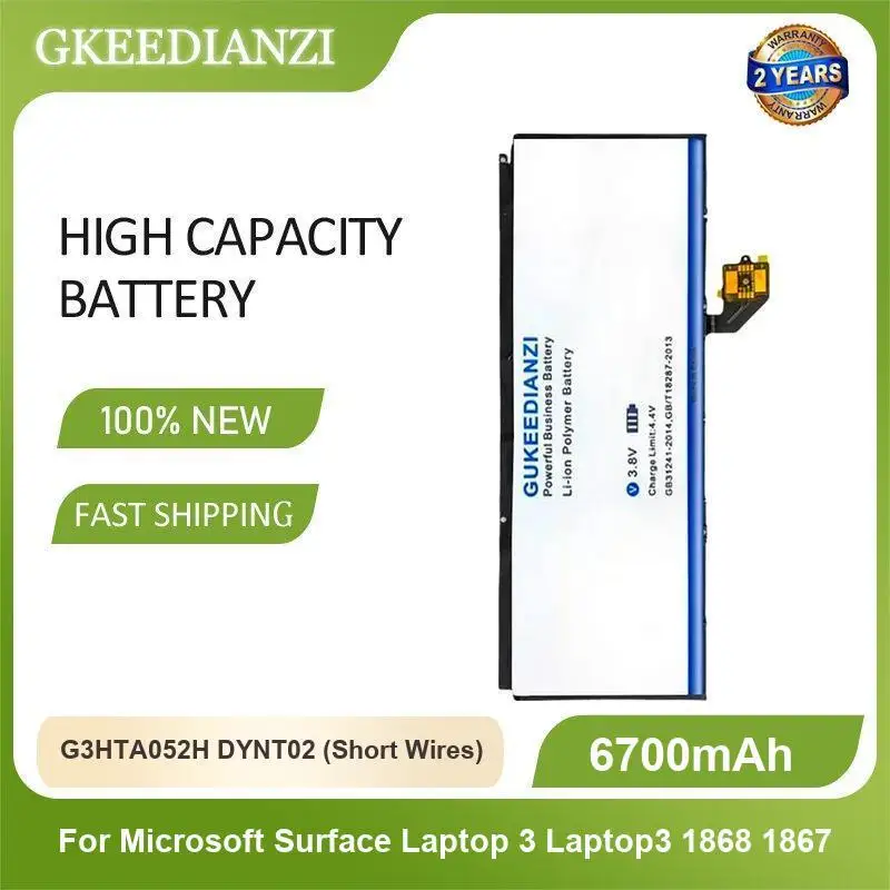 Battery For Microsoft Surface Pro 5 1796,Pro 6 1807 1809 12.3 Series G3HTA038H DYNM02 Go 1824 4415Y 2 1901 1926 4 1724
Battery For Microsoft Surface Pro 5 1796,Pro 6 1807 1809 12.3 Series G3HTA038H DYNM02 Go 1824 4415Y 2 1901 1926 4 1724