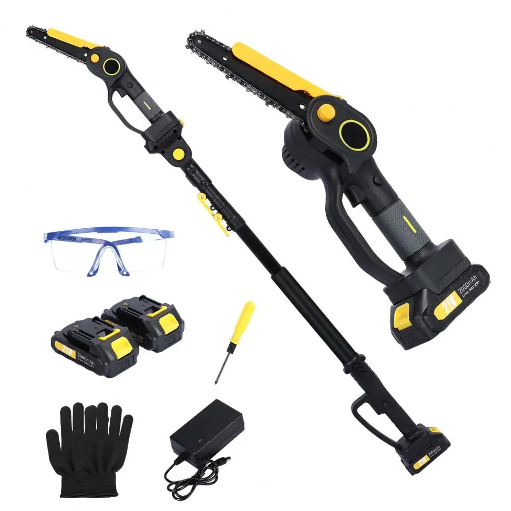 2in1 Brushless 2x2000mAh Batteries High Branch Saw Chainsaw & Pruning Shears Garden Tool With Telescoping Pole For 21V Battery
2in1 Brushless 2x2000mAh Batteries High Branch Saw Chainsaw & Pruning Shears Garden Tool With Telescoping Pole For 21V Battery