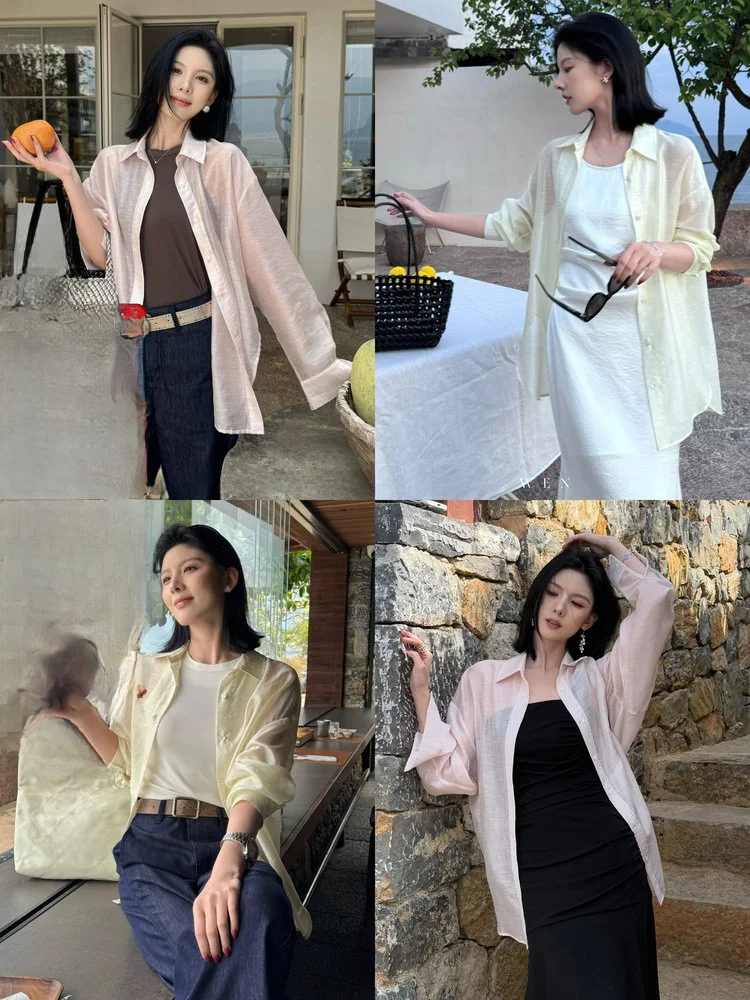 Qingwen Tianli Sun Protection Shirt Long Sleeve Lightweight Summer Loose Fit Women's Fashionable Linen Rayon Nylon Blend Shirt
Qingwen Tianli Sun Protection Shirt Long Sleeve Lightweight Summer Loose Fit Women's Fashionable Linen Rayon Nylon Blend Shirt