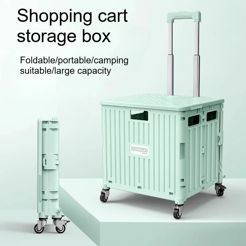 Folding Shopping Cart Household Mobile Multi-functional Shopping Cart Camping Storage Plastic Large-capacity Shopping Trolley
Folding Shopping Cart Household Mobile Multi-functional Shopping Cart Camping Storage Plastic Large-capacity Shopping Trolley