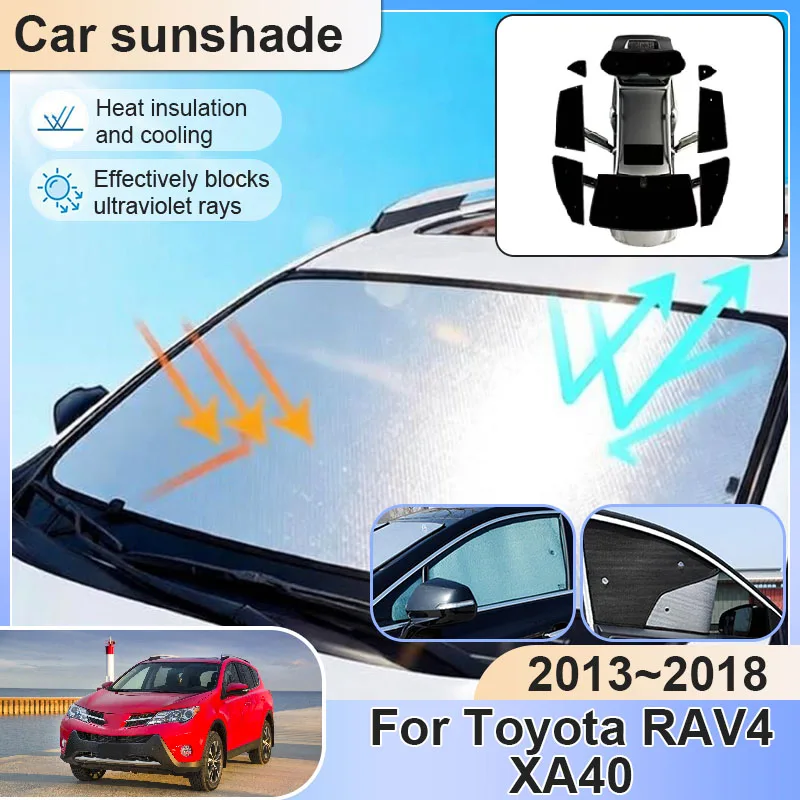 Для Toyota RAV4 XA40 MK4 2013~2018: Полный комплект выдвижных солнцезащитных шторок с защитой от УФ-лучей, аксессуар
Для Toyota RAV4 XA40 MK4 2013~2018: Полный комплект выдвижных солнцезащитных шторок с защитой от УФ-лучей, аксессуар