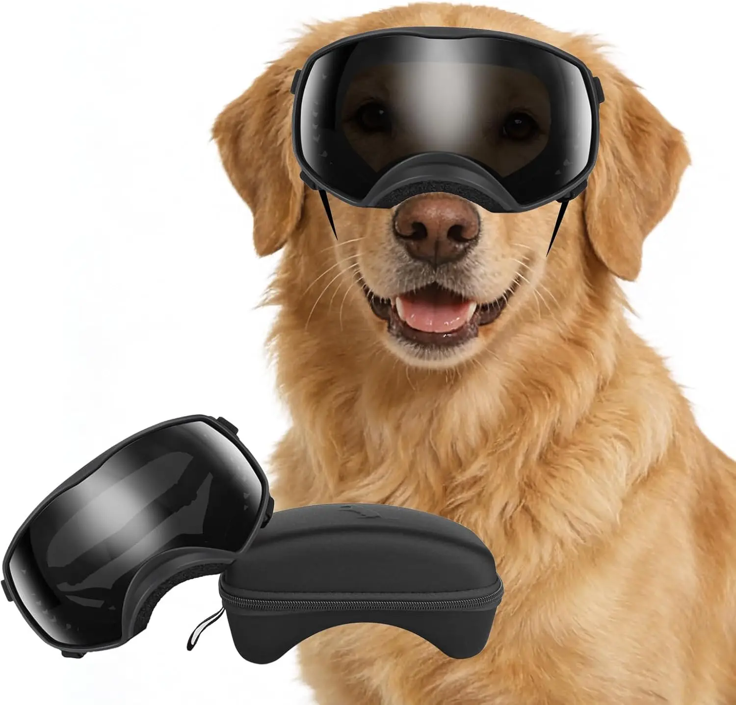 Black Dog Goggles Large Dogs Anti-UV Pet Sunglasses Medium to Large Breed Eye Protection Driving Hiking Soft Frame Adjustable
Black Dog Goggles Large Dogs Anti-UV Pet Sunglasses Medium to Large Breed Eye Protection Driving Hiking Soft Frame Adjustable