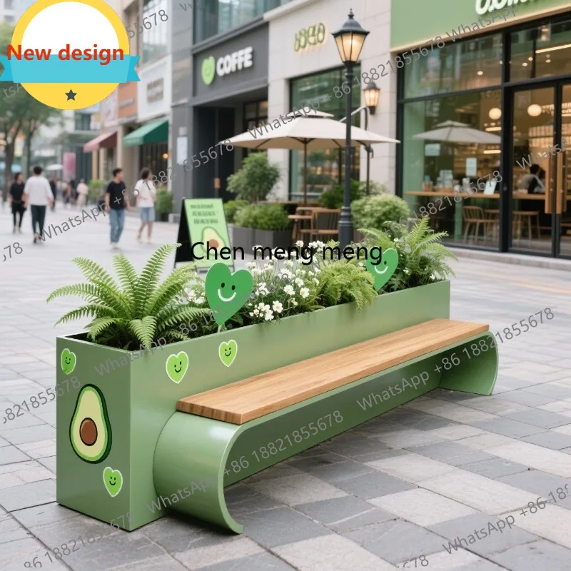 D80 Modern Creative Planter Stool Hotel Commercial Street Stainless Steel Flower Trough Bench Designer Outdoor Furniture
D80 Modern Creative Planter Stool Hotel Commercial Street Stainless Steel Flower Trough Bench Designer Outdoor Furniture