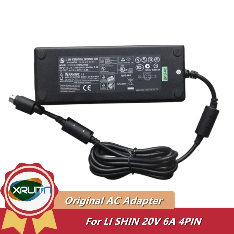 Genuine LI SHIN 0227A20120 20V 6A AC Adapter Charger For CLEVO 888E Laptop Power Supply 0227A2012 LSE0110A20120 LSE0202D2090
Genuine LI SHIN 0227A20120 20V 6A AC Adapter Charger For CLEVO 888E Laptop Power Supply 0227A2012 LSE0110A20120 LSE0202D2090