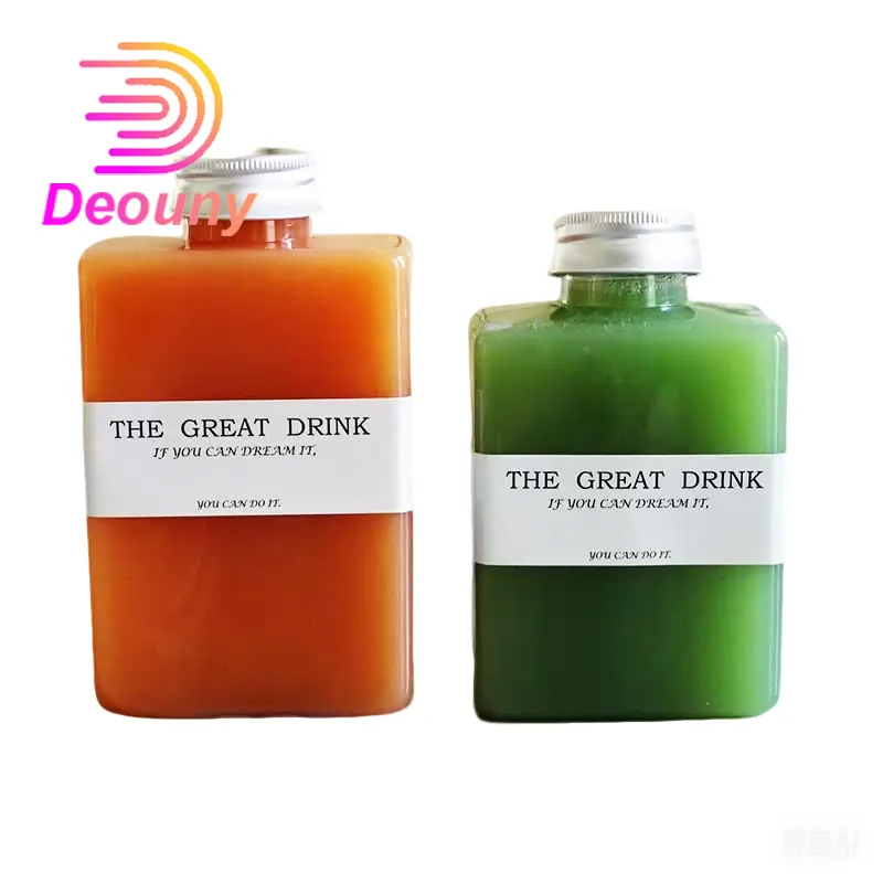 DEOUNY 10PCS Square water bottle, disposable PET plastic bottle, beverage bottle, freshly fruit and vegetable juice bottle
DEOUNY 10PCS Square water bottle, disposable PET plastic bottle, beverage bottle, freshly fruit and vegetable juice bottle