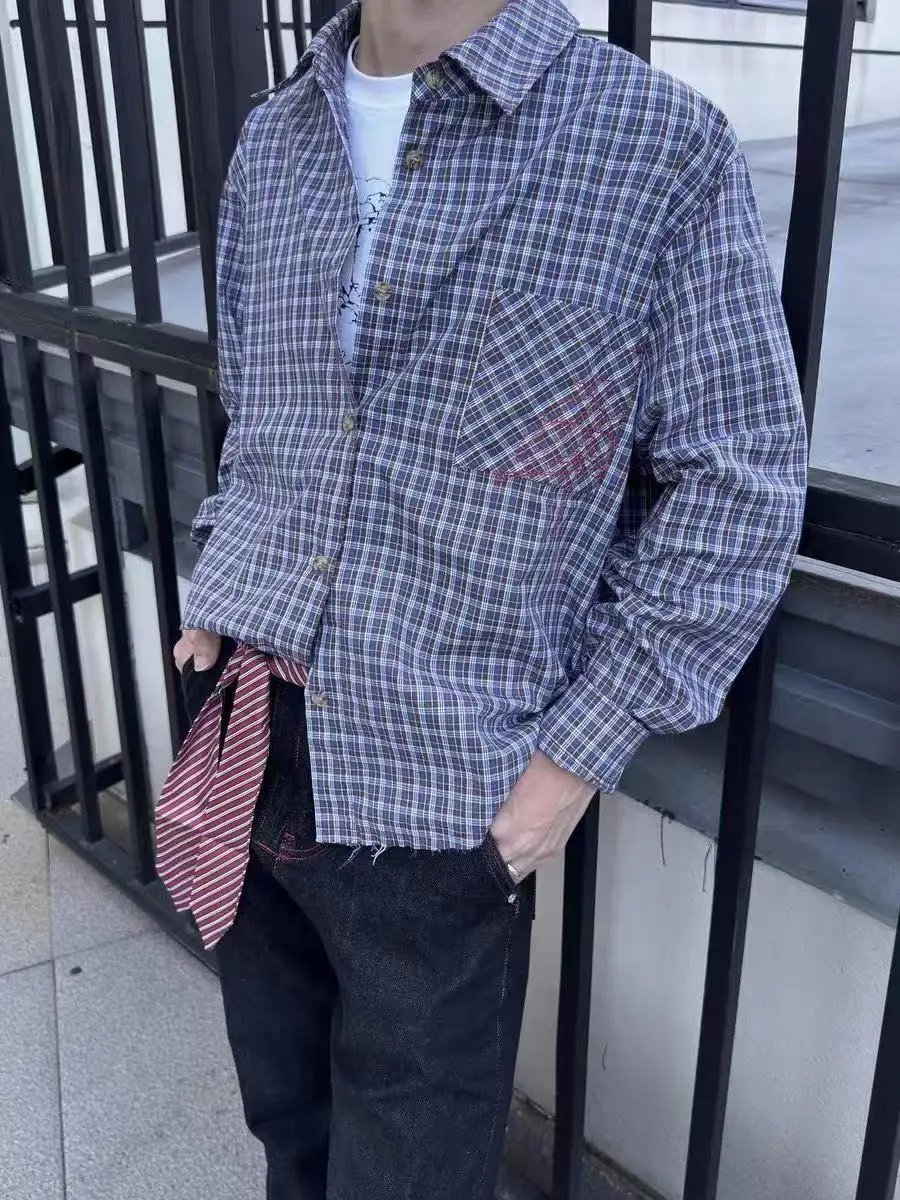 Мужская повседневная рубашка с длинным рукавом, вышитая, в клетку, свободного кроя, винтажная, из полиэстера, приятная для кожи, дышащая
Мужская повседневная рубашка с длинным рукавом, вышитая, в клетку, свободного кроя, винтажная, из полиэстера, приятная для кожи, дышащая