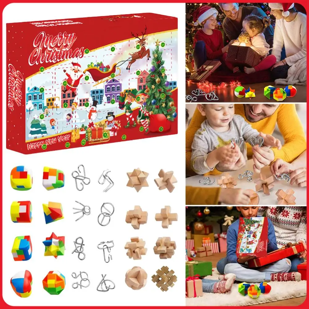 Advent Calendar 2024 Brain Teaser Puzzles Family Brain Challenge Games Toys with Plastic Metal and Wooden Puzzle Toys for Kids
Advent Calendar 2024 Brain Teaser Puzzles Family Brain Challenge Games Toys with Plastic Metal and Wooden Puzzle Toys for Kids