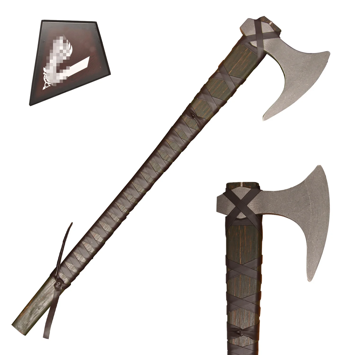 Hand-Forged Axe, Stainless Steel Ragnar Lothbrok Cosplay Axe Prop With Pegboard For Decorating The Wall, Collection Display
Hand-Forged Axe, Stainless Steel Ragnar Lothbrok Cosplay Axe Prop With Pegboard For Decorating The Wall, Collection Display