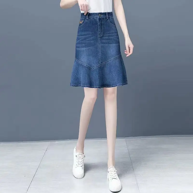 Jeans Skirts for Women Wrap Midi Blue Woman Denim Skirt High Waist Y2k Vintage Casual Clothing Sales Quality Premium Trend 2025
Jeans Skirts for Women Wrap Midi Blue Woman Denim Skirt High Waist Y2k Vintage Casual Clothing Sales Quality Premium Trend 2025