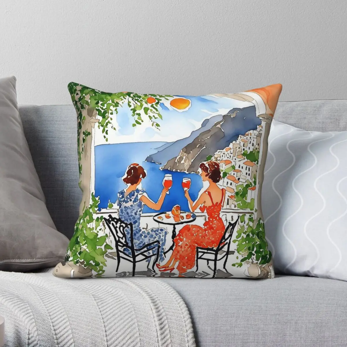 Aperitivo In Amalfi Square Pillowcase Polyester Linen Velvet Printed Zip Decorative Sofa Cushion Cover
Aperitivo In Amalfi Square Pillowcase Polyester Linen Velvet Printed Zip Decorative Sofa Cushion Cover