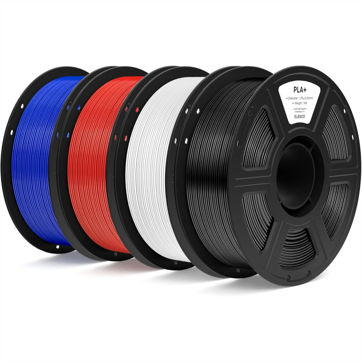 High Toughness PLA+ Filament 1.75mm Bundle, 4 Spools 1kg Each, Enhanced Strength & Impact Resistance for FDM 3D Printers
High Toughness PLA+ Filament 1.75mm Bundle, 4 Spools 1kg Each, Enhanced Strength & Impact Resistance for FDM 3D Printers