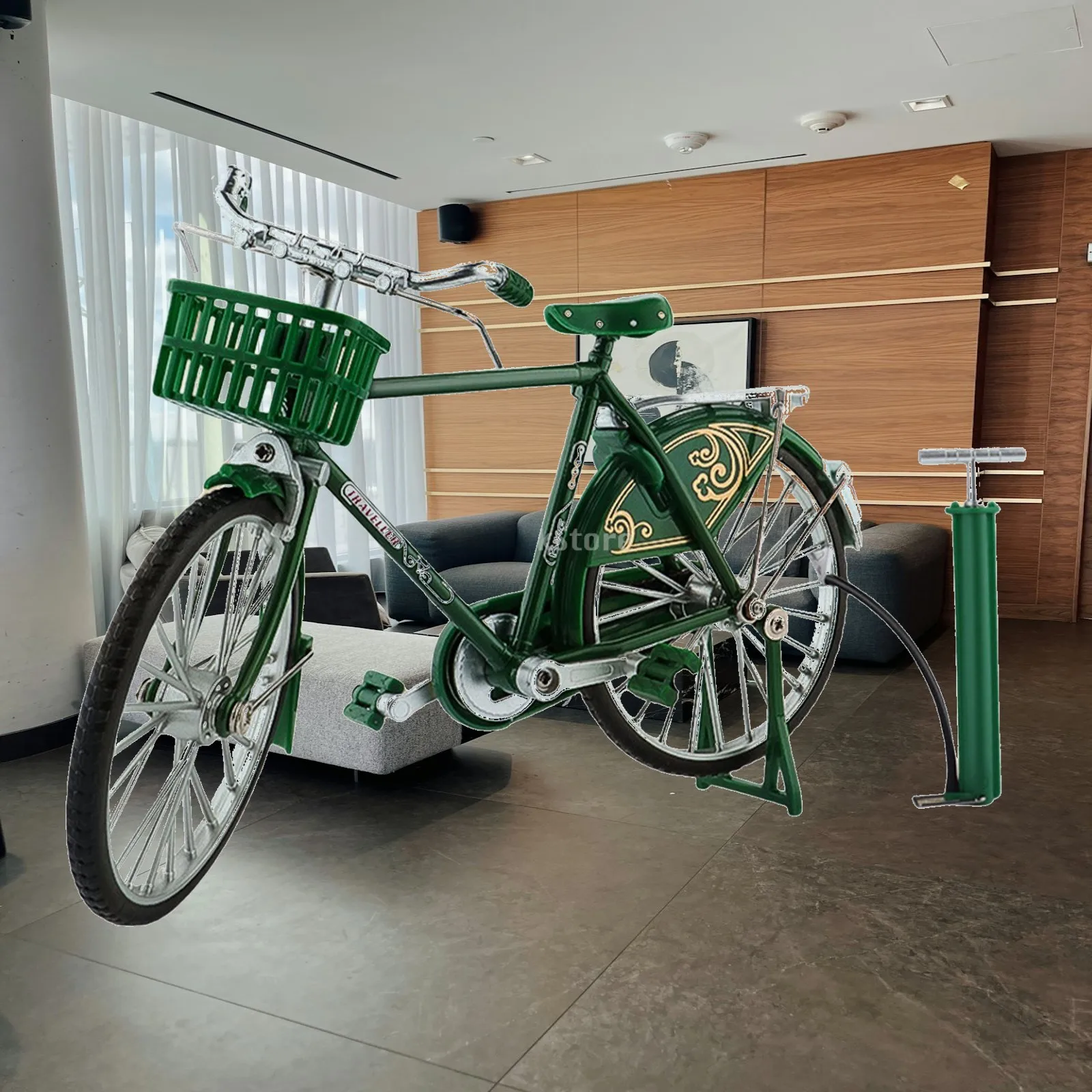 1/10 Scale Bike Model, Diecast Mini Bicycle, Alloy Classical Bike Toy Miniature Metal Bike Vintage for Home Indoor
1/10 Scale Bike Model, Diecast Mini Bicycle, Alloy Classical Bike Toy Miniature Metal Bike Vintage for Home Indoor