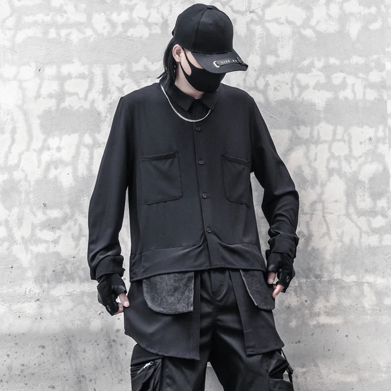Autumn New Niche Dark Wind Stitching Medium And Long Sleeved Shirt Personalized Fashion Trend Loose Shirt Coat
Autumn New Niche Dark Wind Stitching Medium And Long Sleeved Shirt Personalized Fashion Trend Loose Shirt Coat