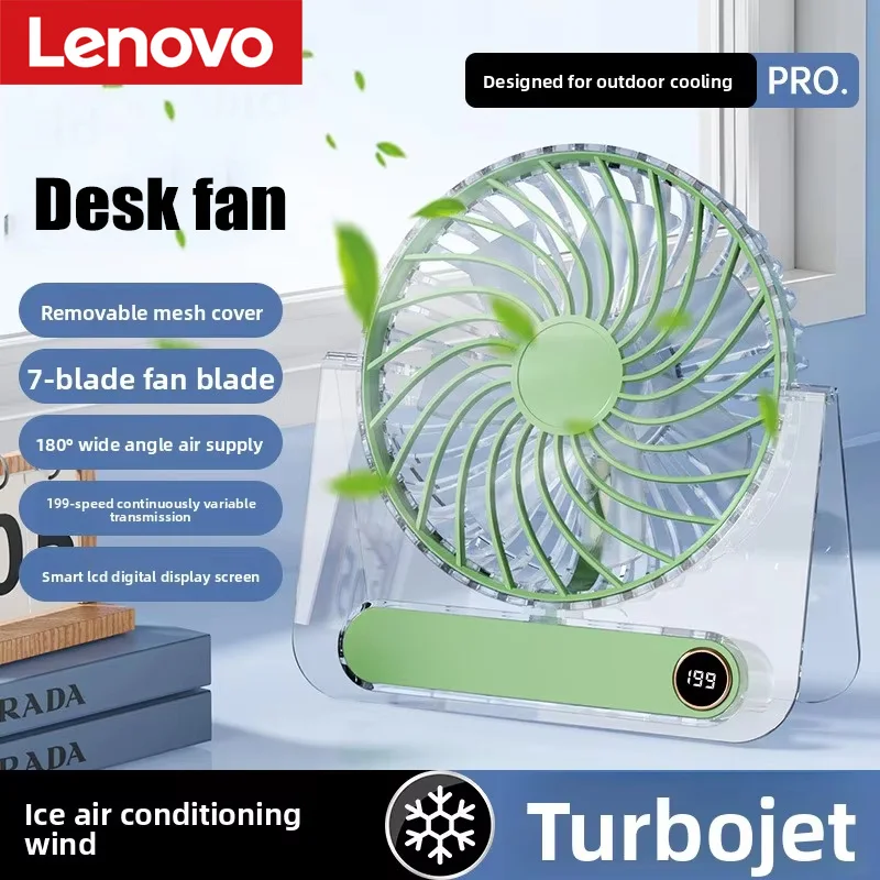 Lenovo Foldable Table Fan for Home Rooms Compact Mini Portable Digital Display 199-Speed Stepless Adjustment USB-Rechargeable
Lenovo Foldable Table Fan for Home Rooms Compact Mini Portable Digital Display 199-Speed Stepless Adjustment USB-Rechargeable